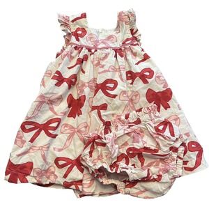 Pink Chicken Dress Size 18-24 Months Baby Girls' Camelia Dress Set Ribbon Bow